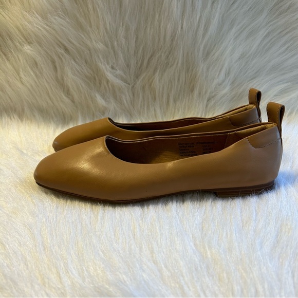 Time And Tru Ballet Flats‎ Womens Size 8 Brown Tan Memory Foam Slip On Shoes NEW - Picture 1 of 7